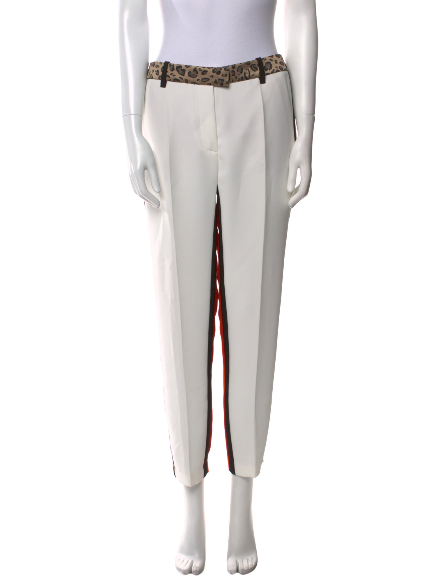 Barbara Bui Animal Print Skinny Leg Pants