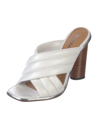 Barbara Bui Leather Slides