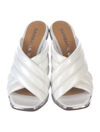Barbara Bui Leather Slides