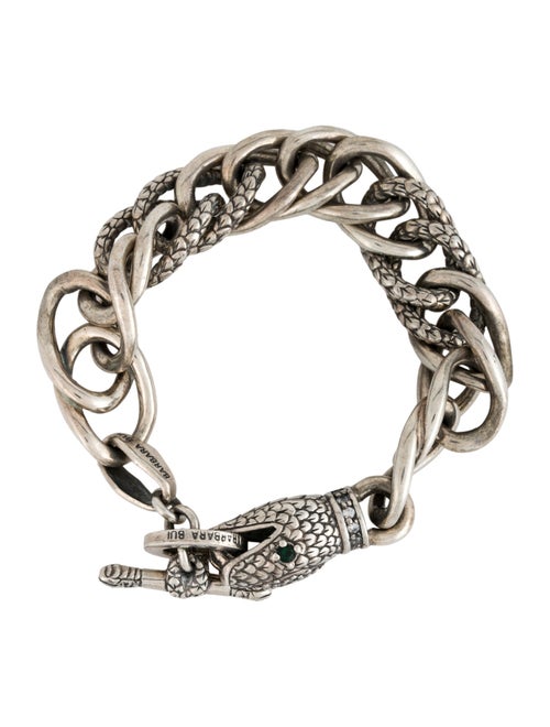 Barbara Bui Crystal Snake Toggle Bracelet