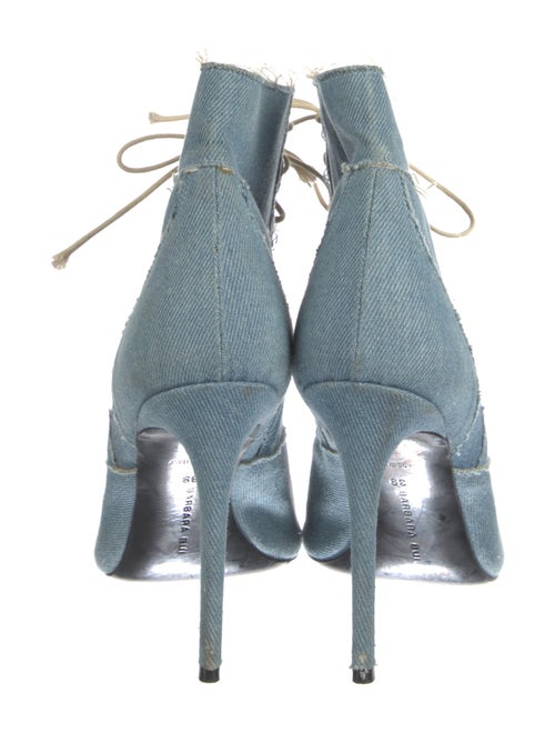 Barbara Bui Denim Lace-Up Boots
