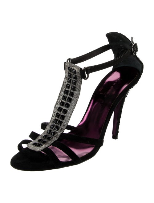 Barbara Bui Suede T-Strap Sandals