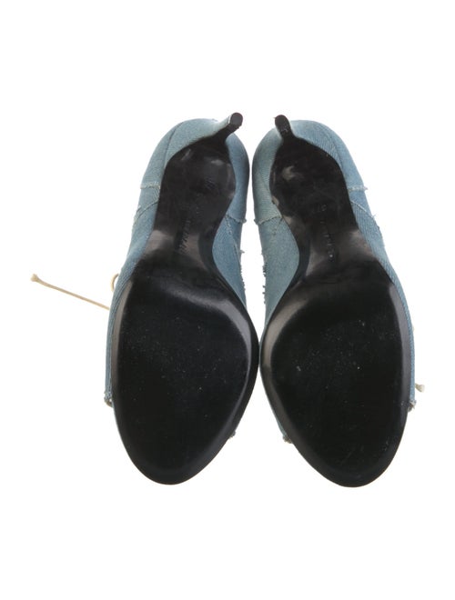 Barbara Bui Denim Lace-Up Boots