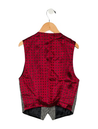 Barbara Bui toddler boys' grey and red vest