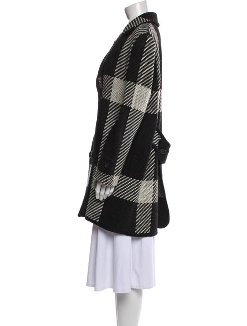 Barbara Bui Wool Plaid Print Jacket