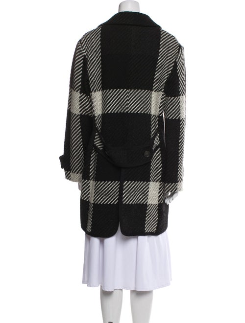 Barbara Bui Wool Plaid Print Jacket