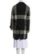 Barbara Bui Wool Plaid Print Jacket
