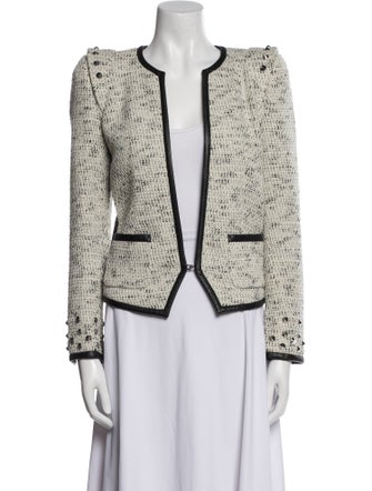 Barbara Bui Linen Tweed Pattern Evening Jacket