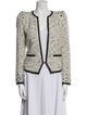 Barbara Bui Linen Tweed Pattern Evening Jacket