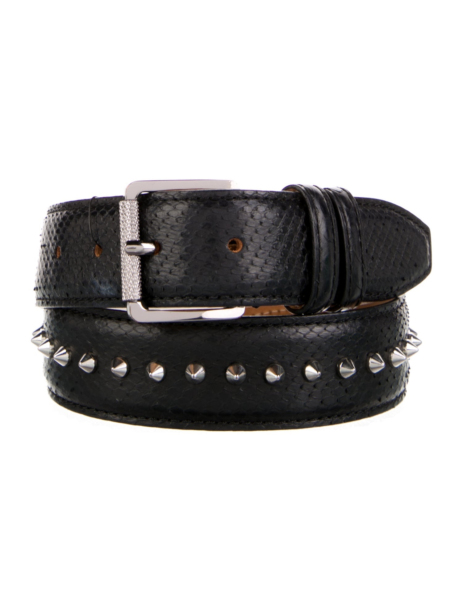 Barbara Bui Leather Studded Accents Belt