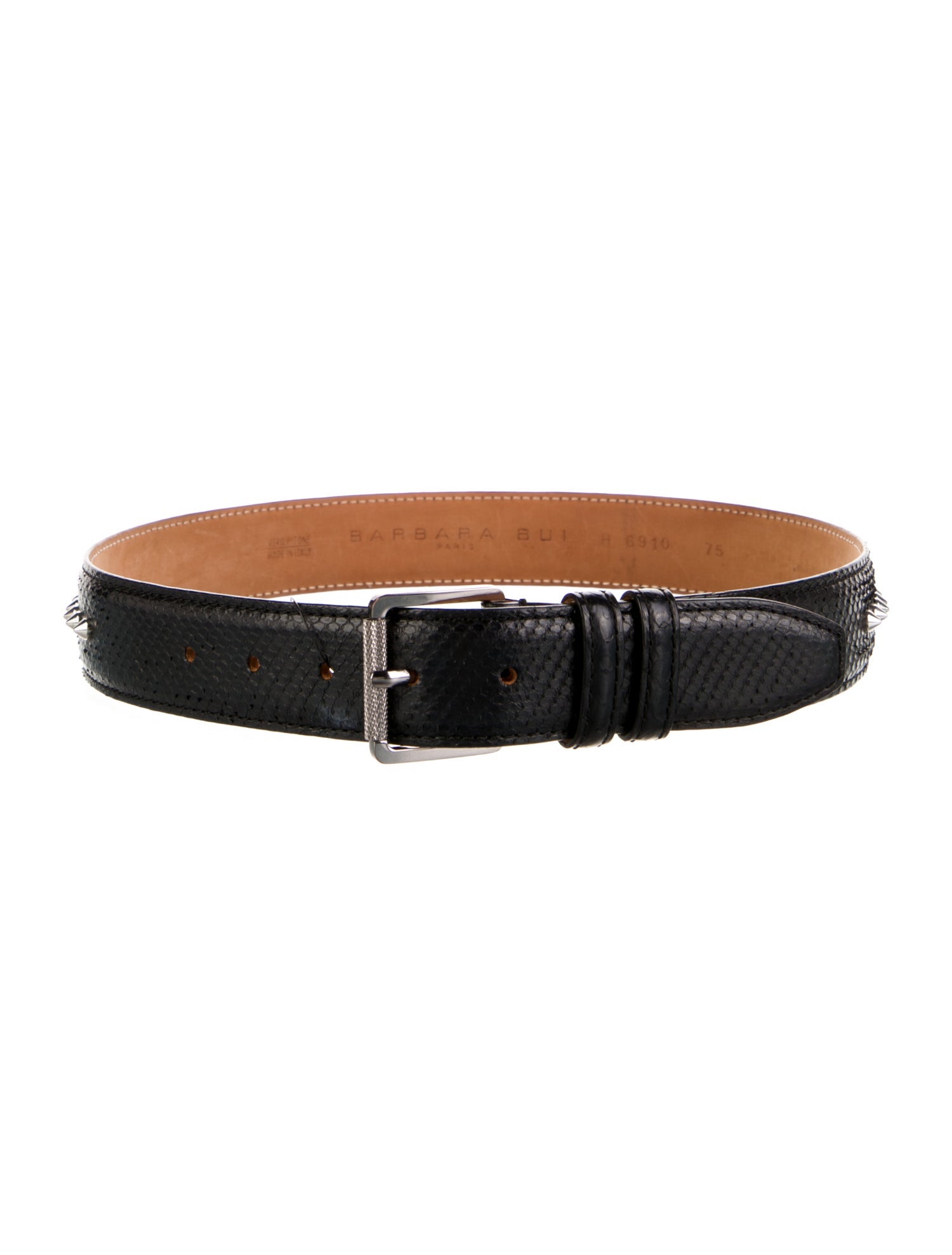 Barbara Bui Leather Studded Accents Belt