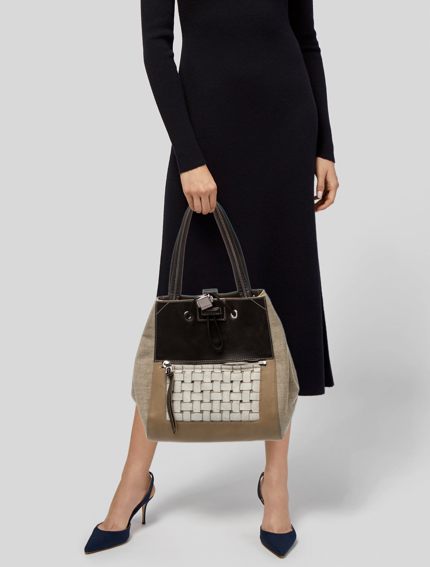 Barbara Bui Leather Top Handle Bag