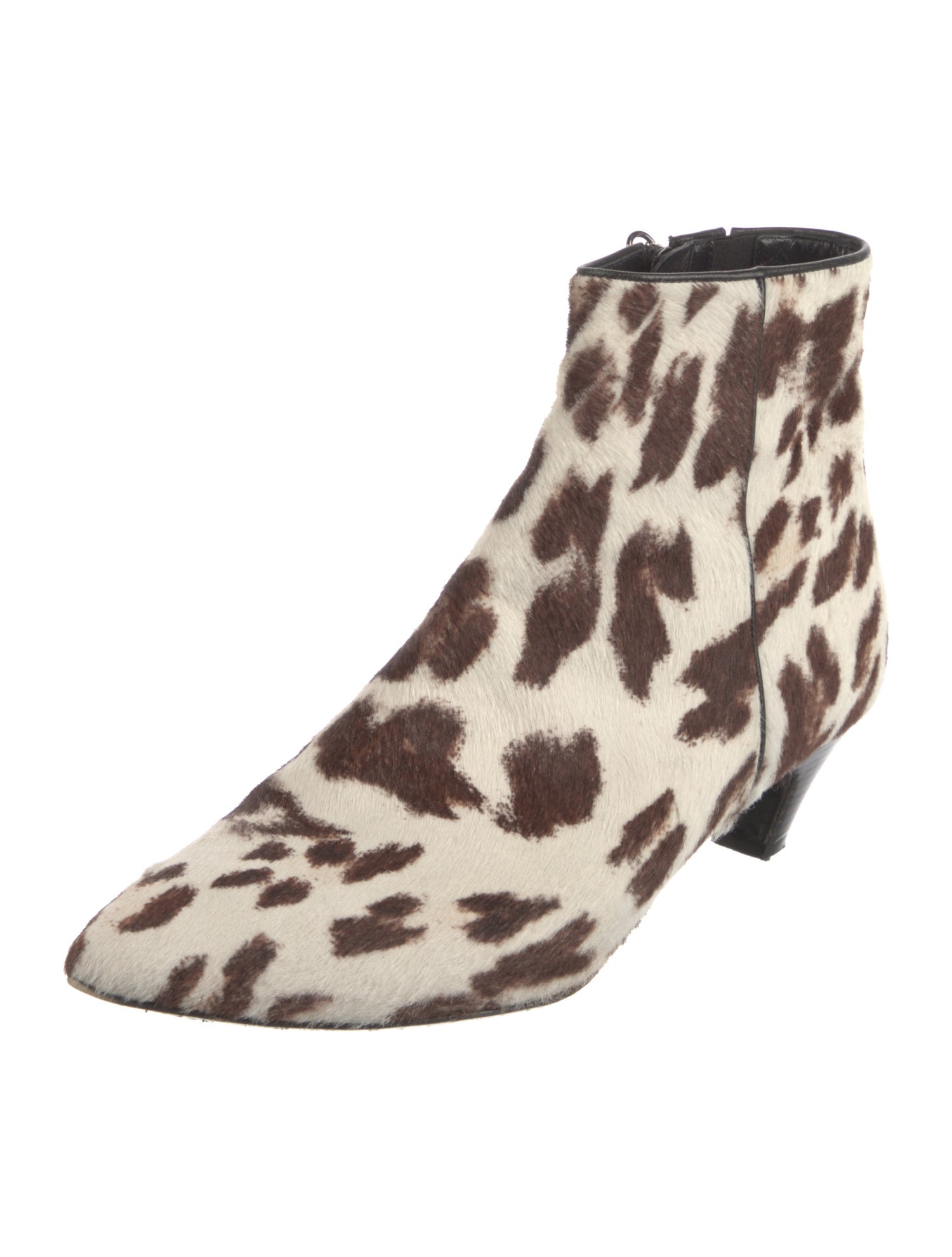 Barbara Bui Ponyhair Animal Print Boots