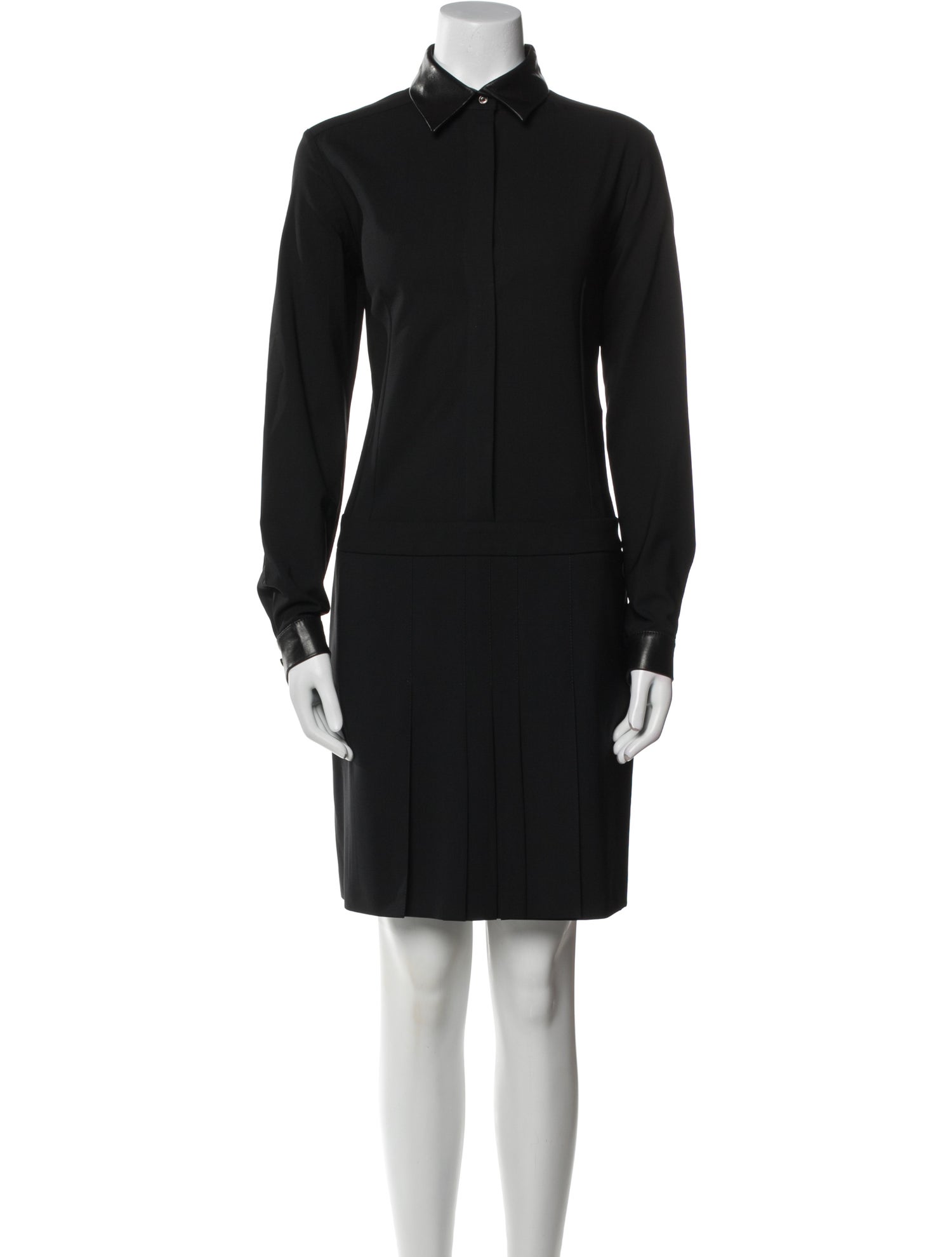 Barbara Bui Lamb Leather Knee-Length Dress