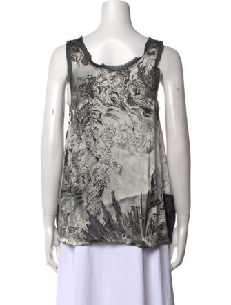 Barbara Bui Printed Scoop Neck Top