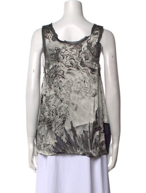 Barbara Bui Printed Scoop Neck Top