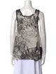 Barbara Bui Printed Scoop Neck Top