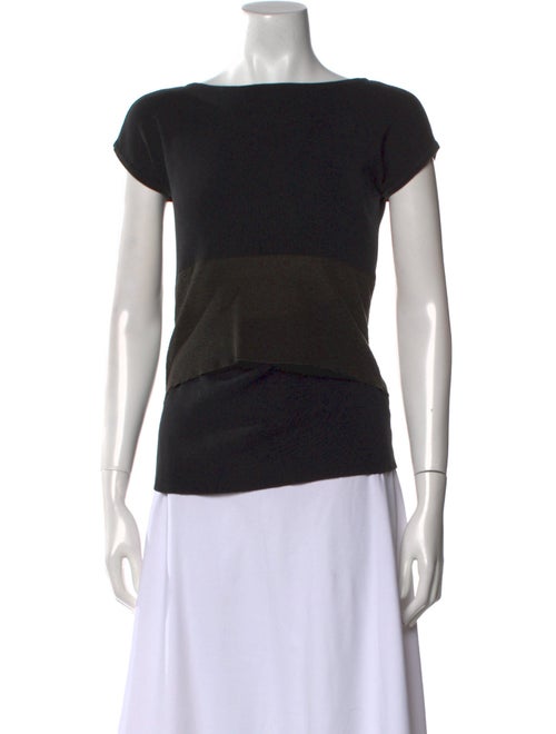 Barbara Bui Bateau Neckline Short Sleeve Top