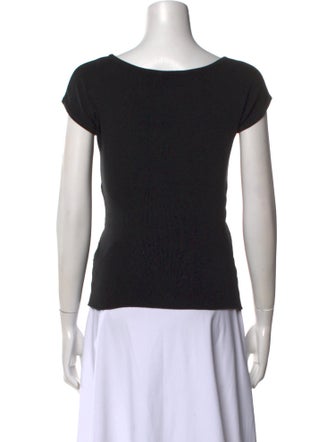 Barbara Bui Bateau Neckline Short Sleeve Top