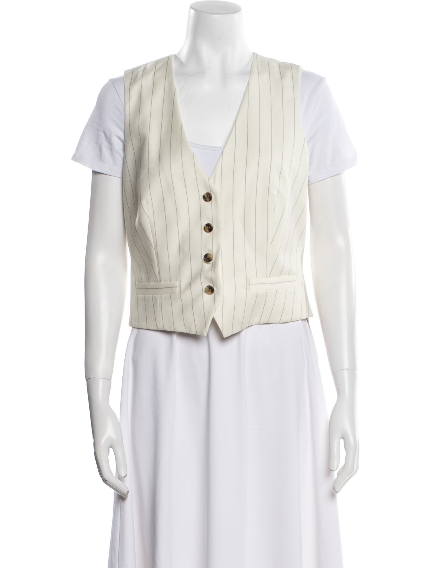 Barbara Bui Wool Striped Vest