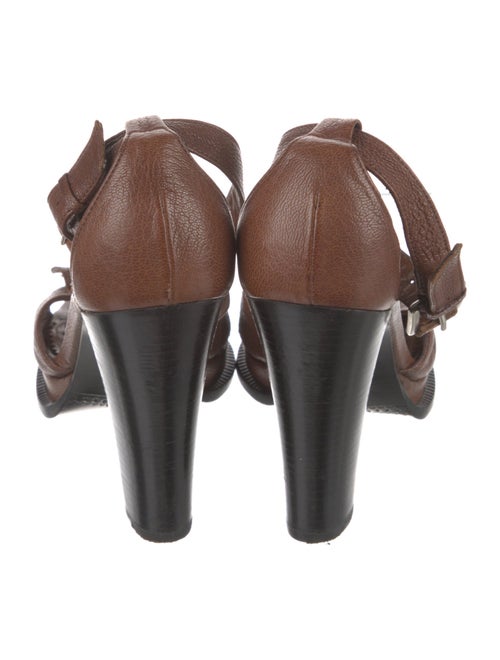 Barbara Bui Leather T-Strap Sandals