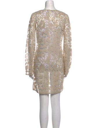 Barbara Bui Lace Pattern Mini Dress