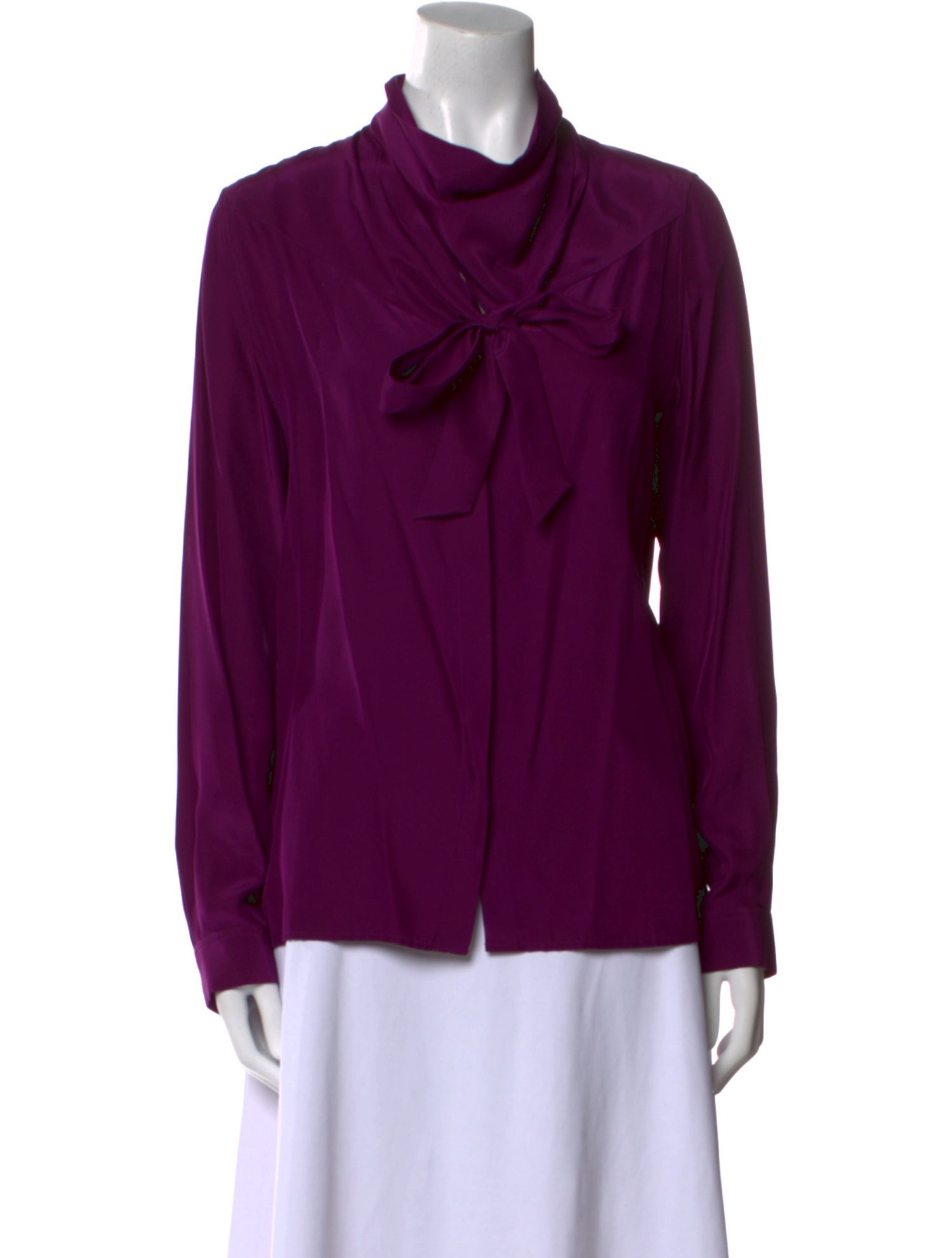 Barbara Bui Silk Cowl Neck Blouse