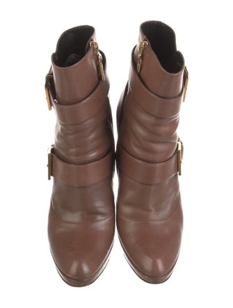 Barbara Bui Leather Moto Boots