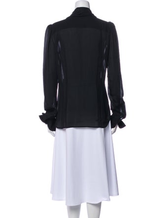 Barbara Bui Silk V-Neck Blouse