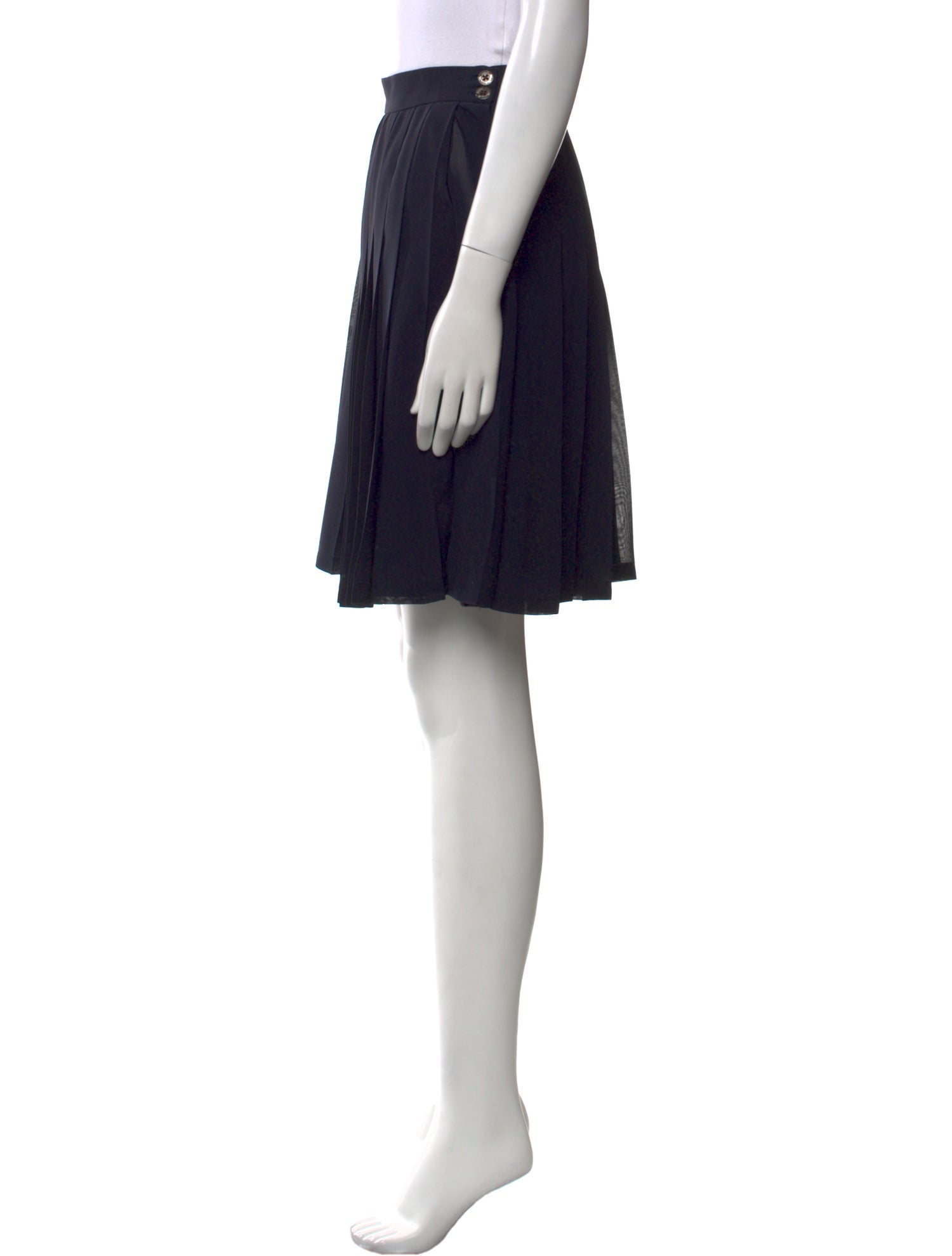 Barbara Bui Pleated Accents Knee-Length Skirt