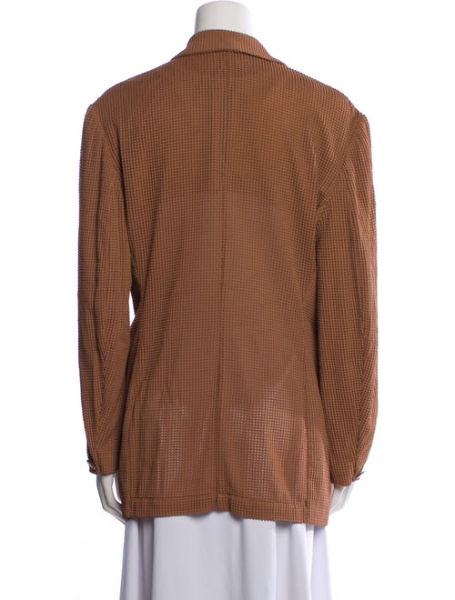 Barbara Bui Wool Plaid Print Blazer