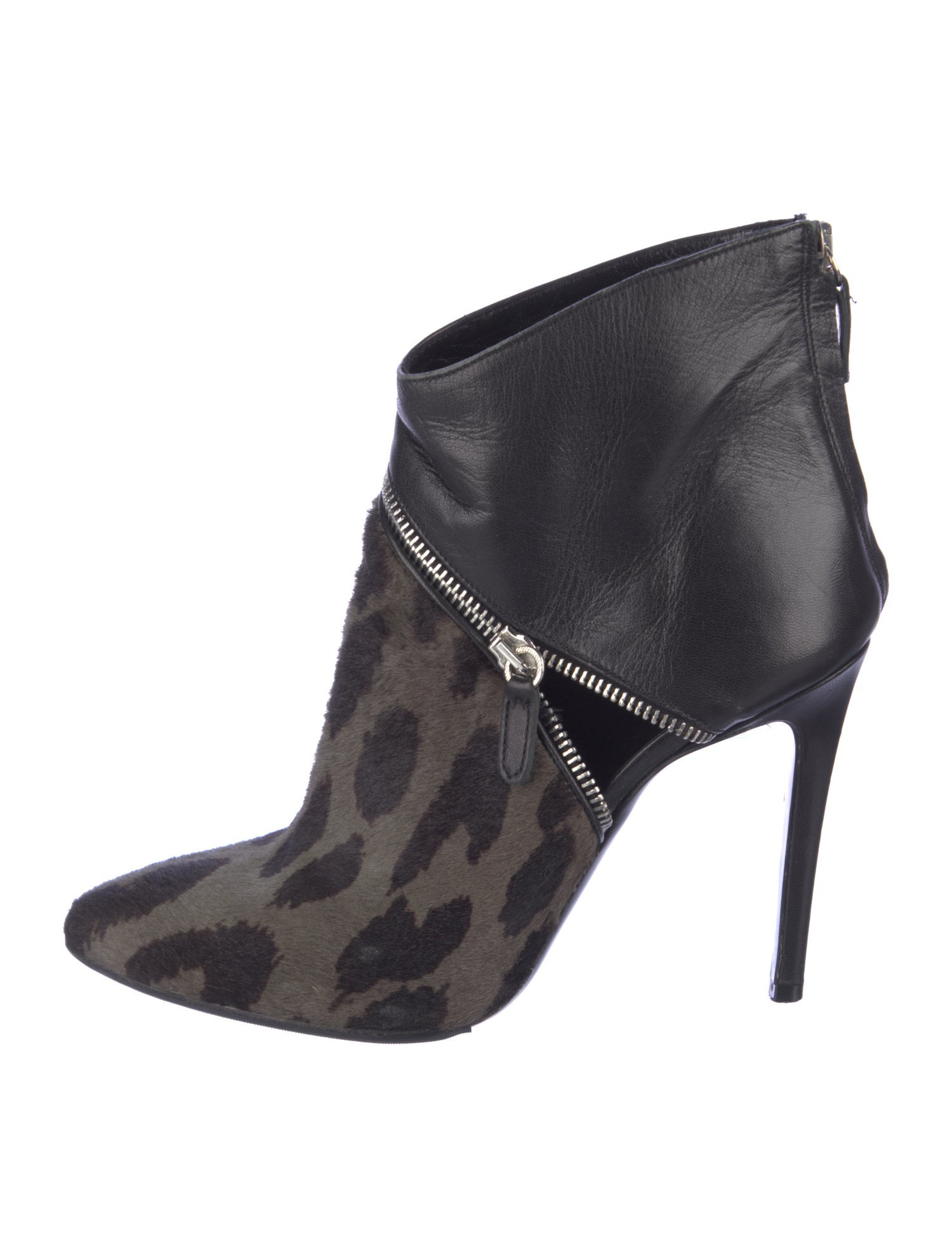 Barbara Bui Ponyhair Animal Print Boots