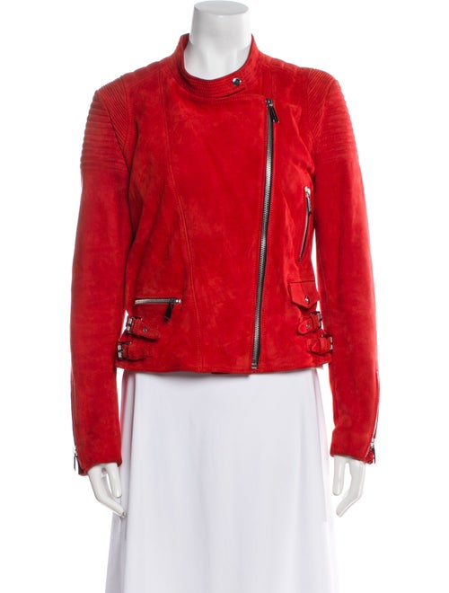Barbara Bui Lamb Leather Biker Jacket