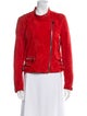 Barbara Bui Lamb Leather Biker Jacket