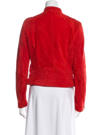 Barbara Bui Lamb Leather Biker Jacket