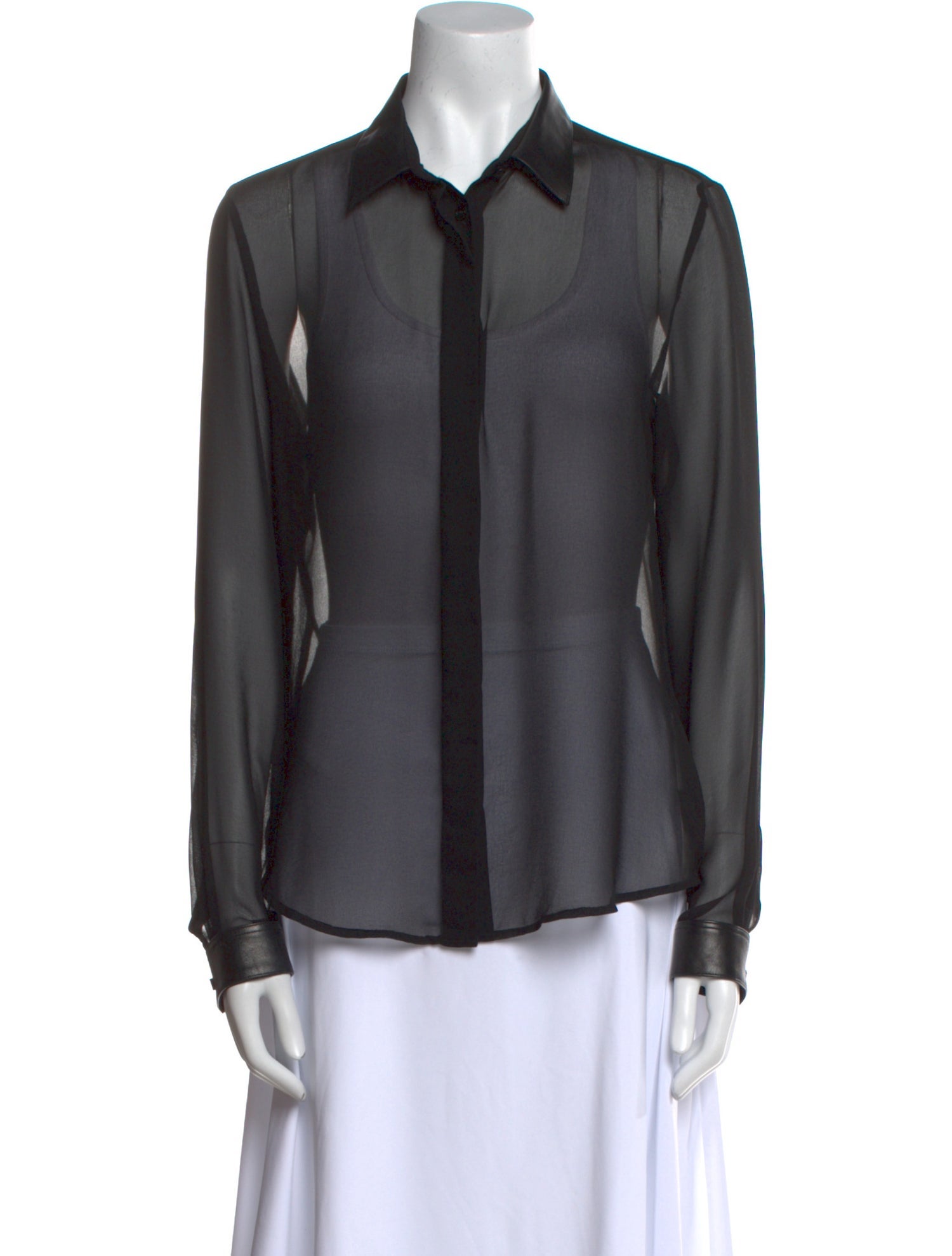 Barbara Bui Long Sleeve Button-Up Top