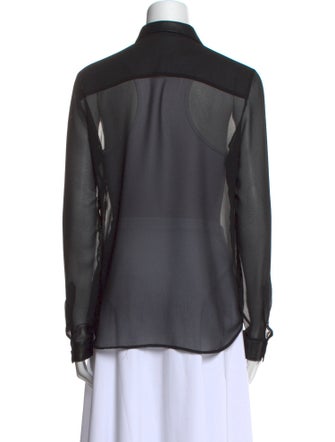 Barbara Bui Long Sleeve Button-Up Top