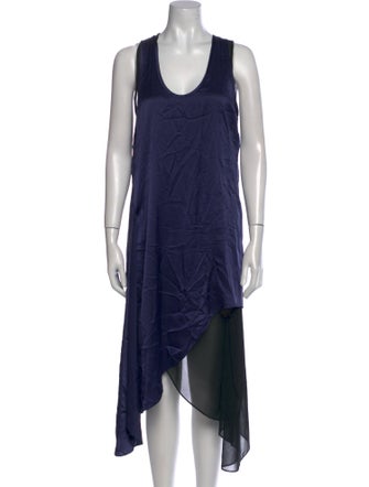 Barbara Bui Scoop Neck Long Dress