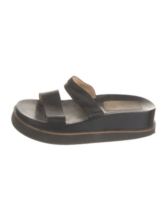Barbara Bui Leather Slides