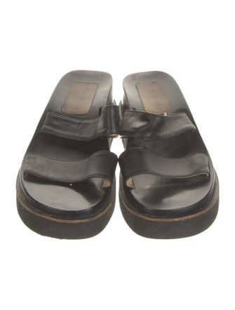Barbara Bui Leather Slides