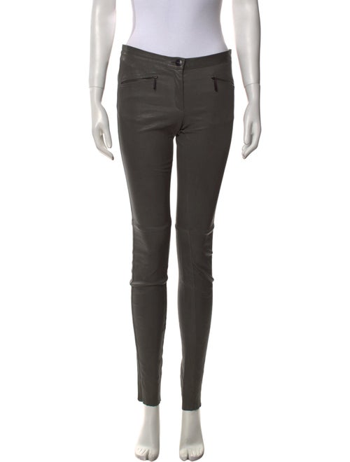 Barbara Bui Lamb Leather Skinny Leg Pants