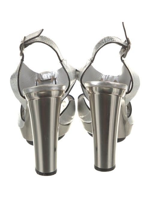 Barbara Bui Leather Slingback Sandals