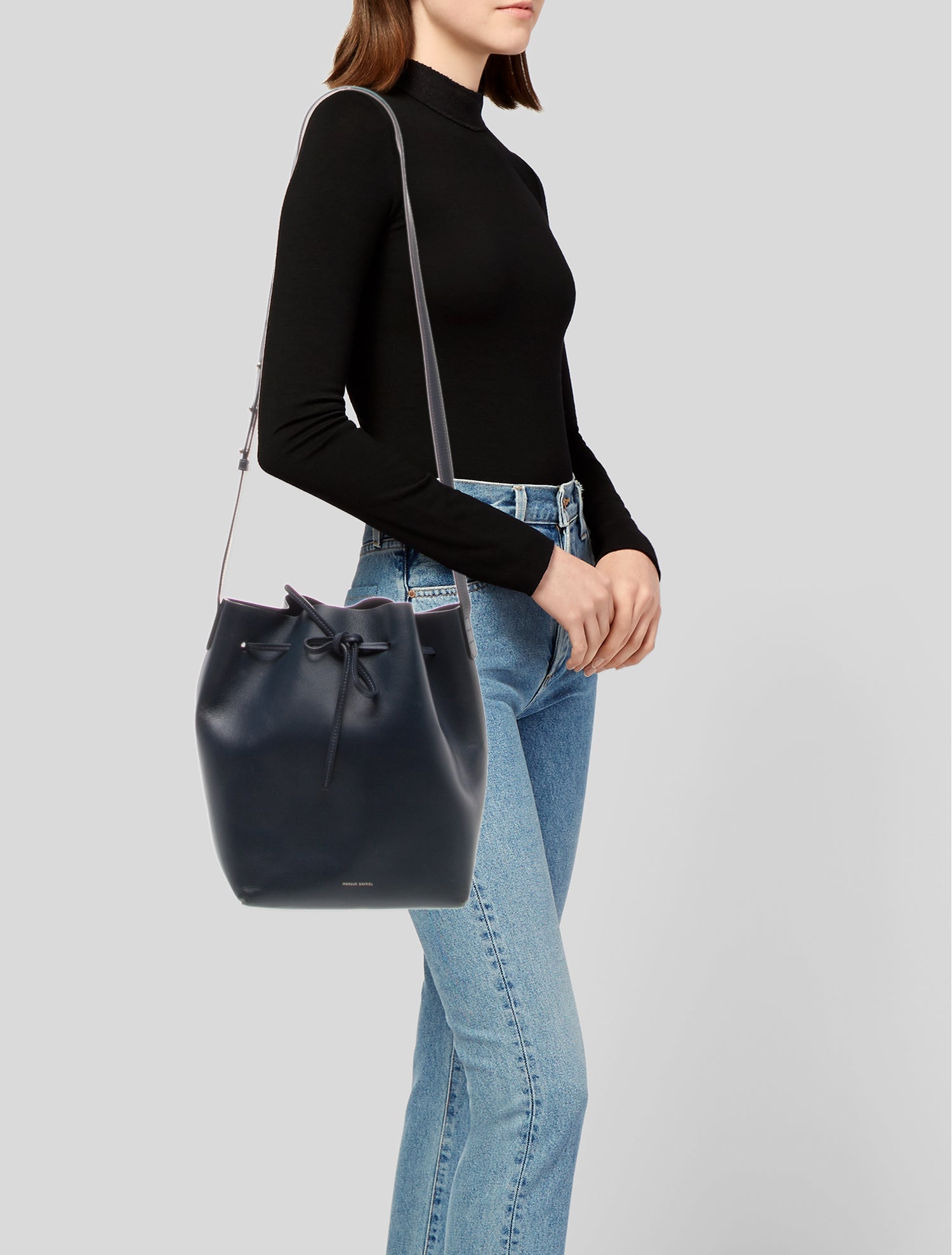 Mansur Gavriel Leather Bucket Bag