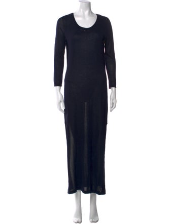 Barbara Bui Scoop Neck Long Dress