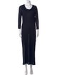 Barbara Bui Scoop Neck Long Dress