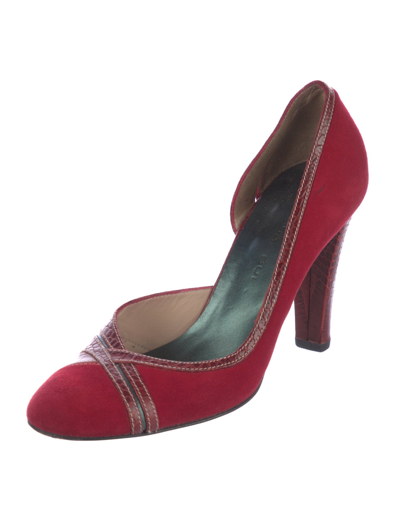 Barbara Bui Suede D'Orsay Pumps