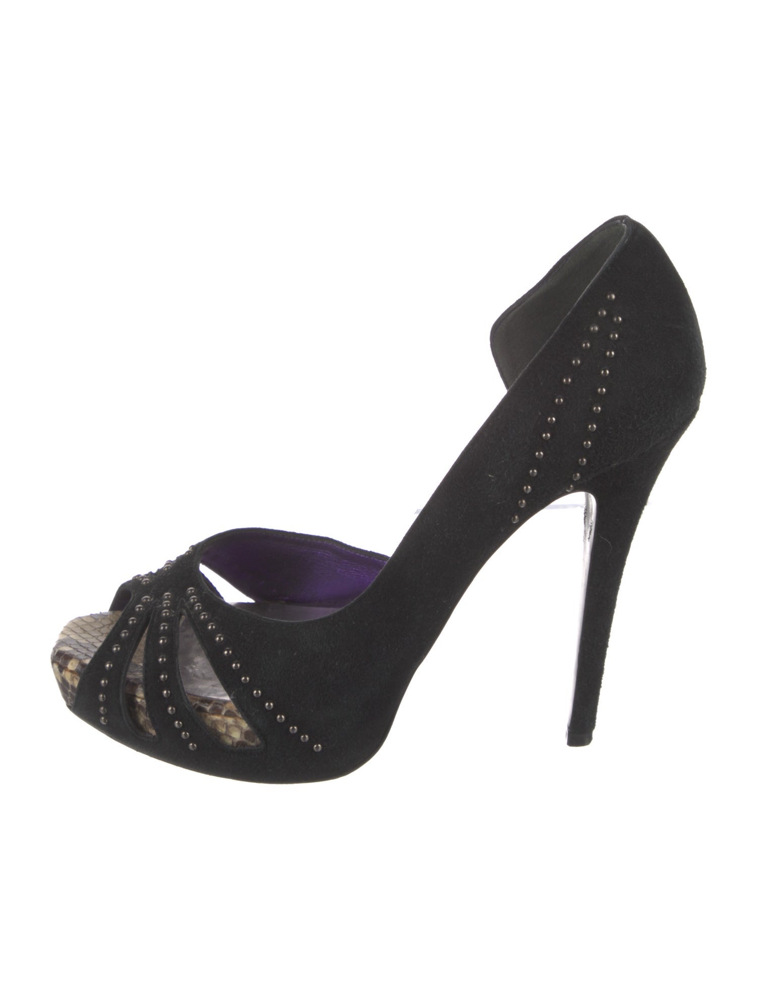 Barbara Bui Suede D'Orsay Pumps