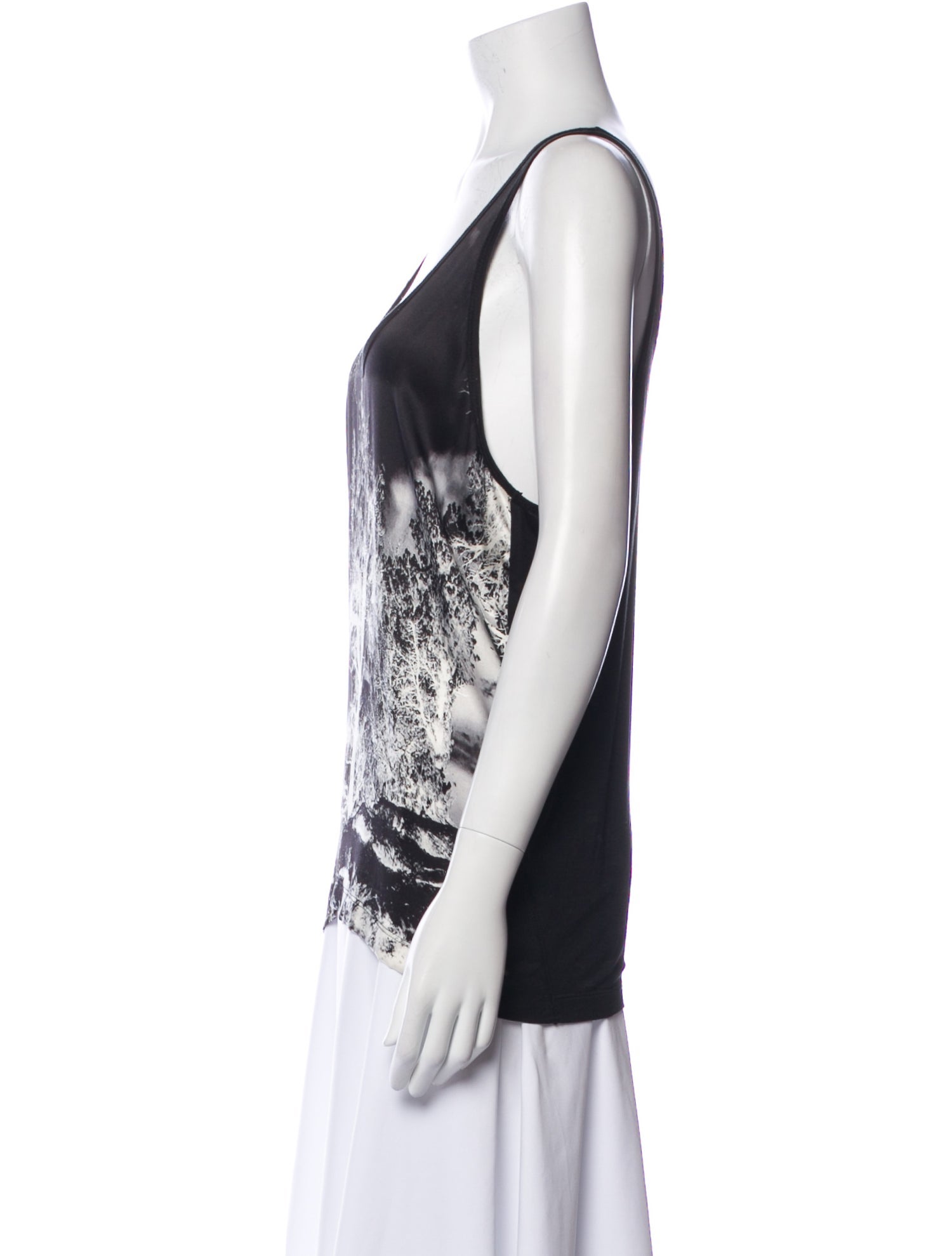 Barbara Bui Printed Scoop Neck Top