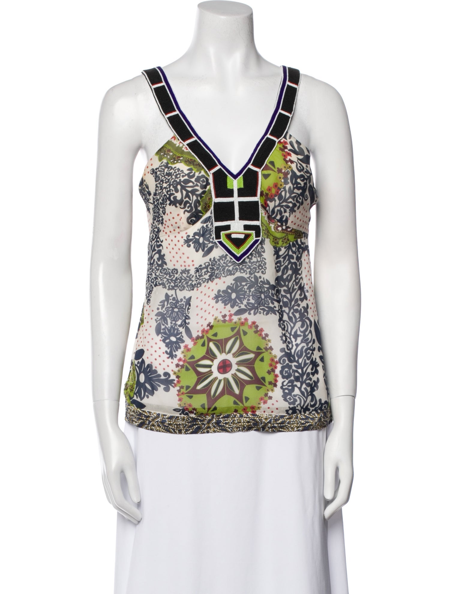 Barbara Bui Silk Printed Top