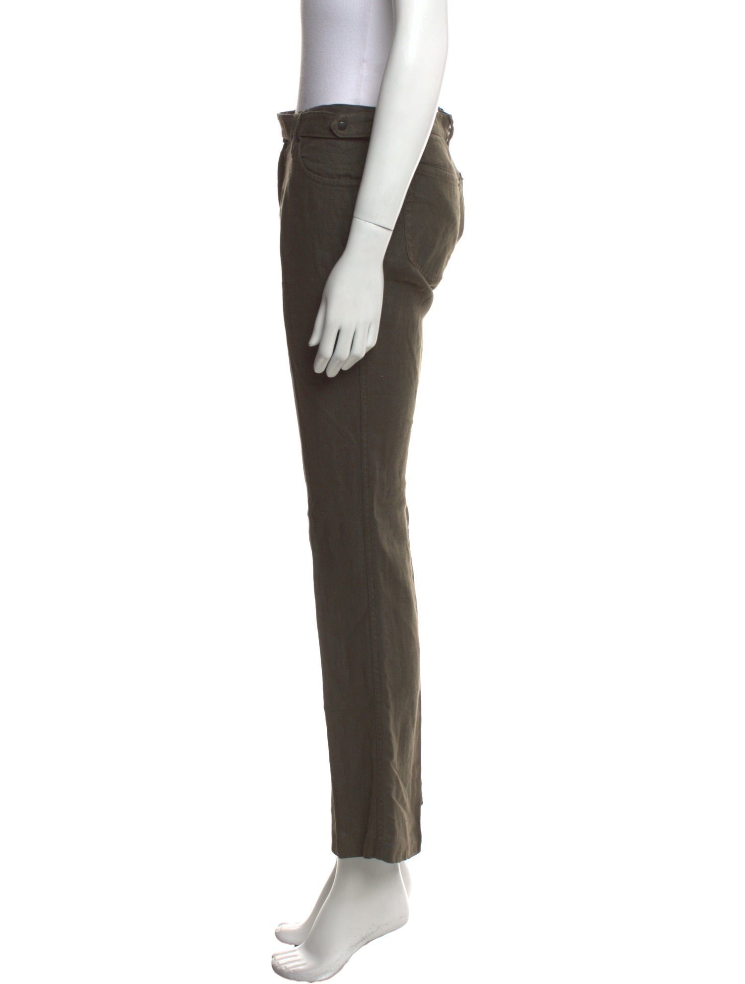 Barbara Bui Linen Straight Leg Pants